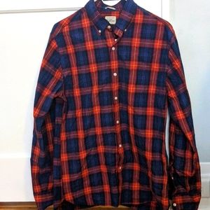 Mens plaid button up shirt